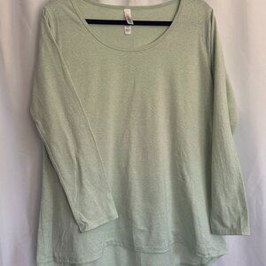 LulaRoe Long Sleeve Light Green Shirt
